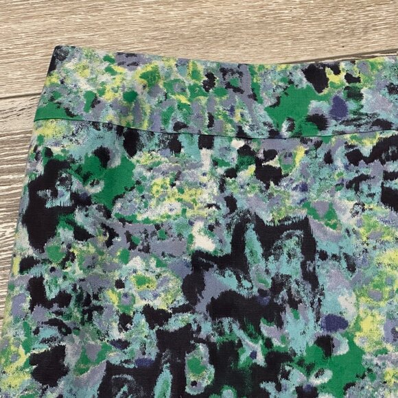 Halogen Sz 8 Fantastic Water Color Skirt Blues & Greens - Picture 2 of 6